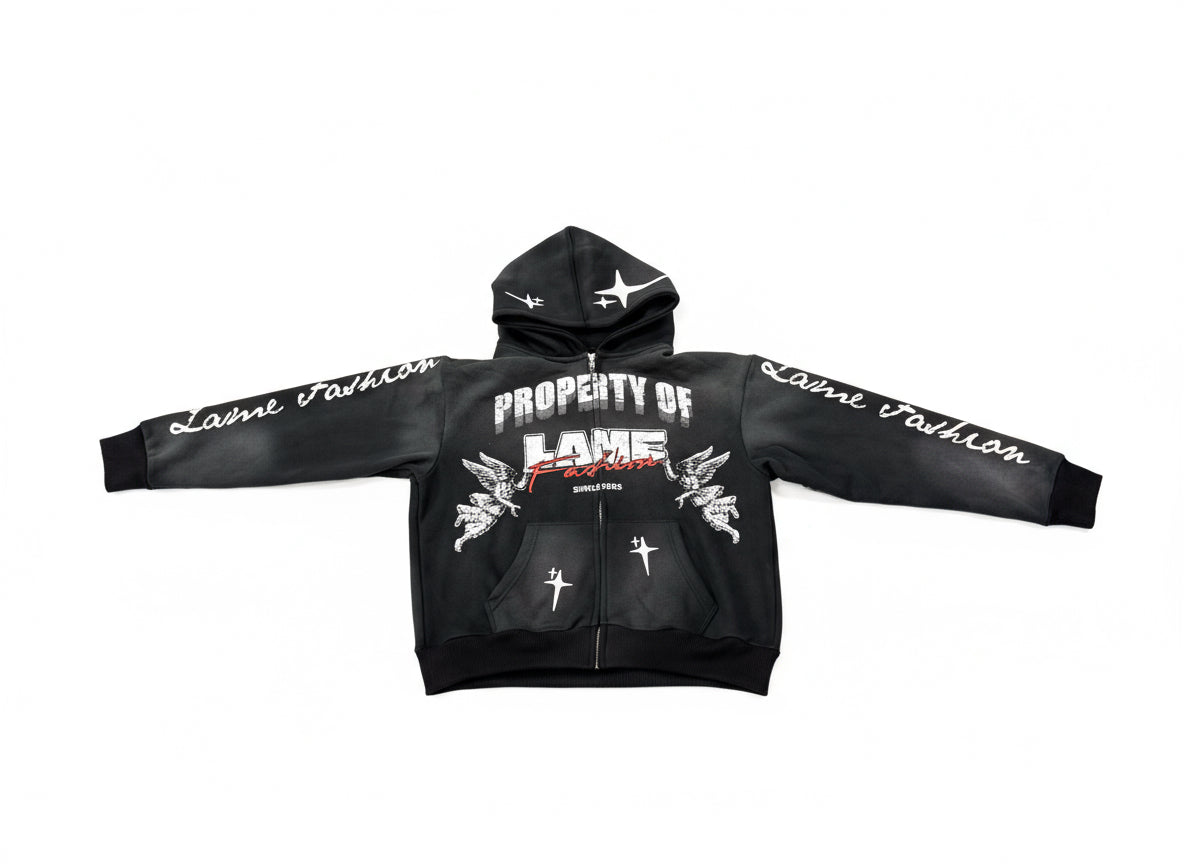 Lame Hoodie Zip up