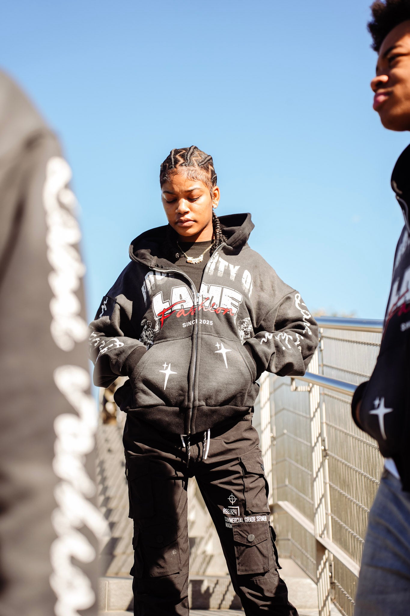 Lame Hoodie Zip up